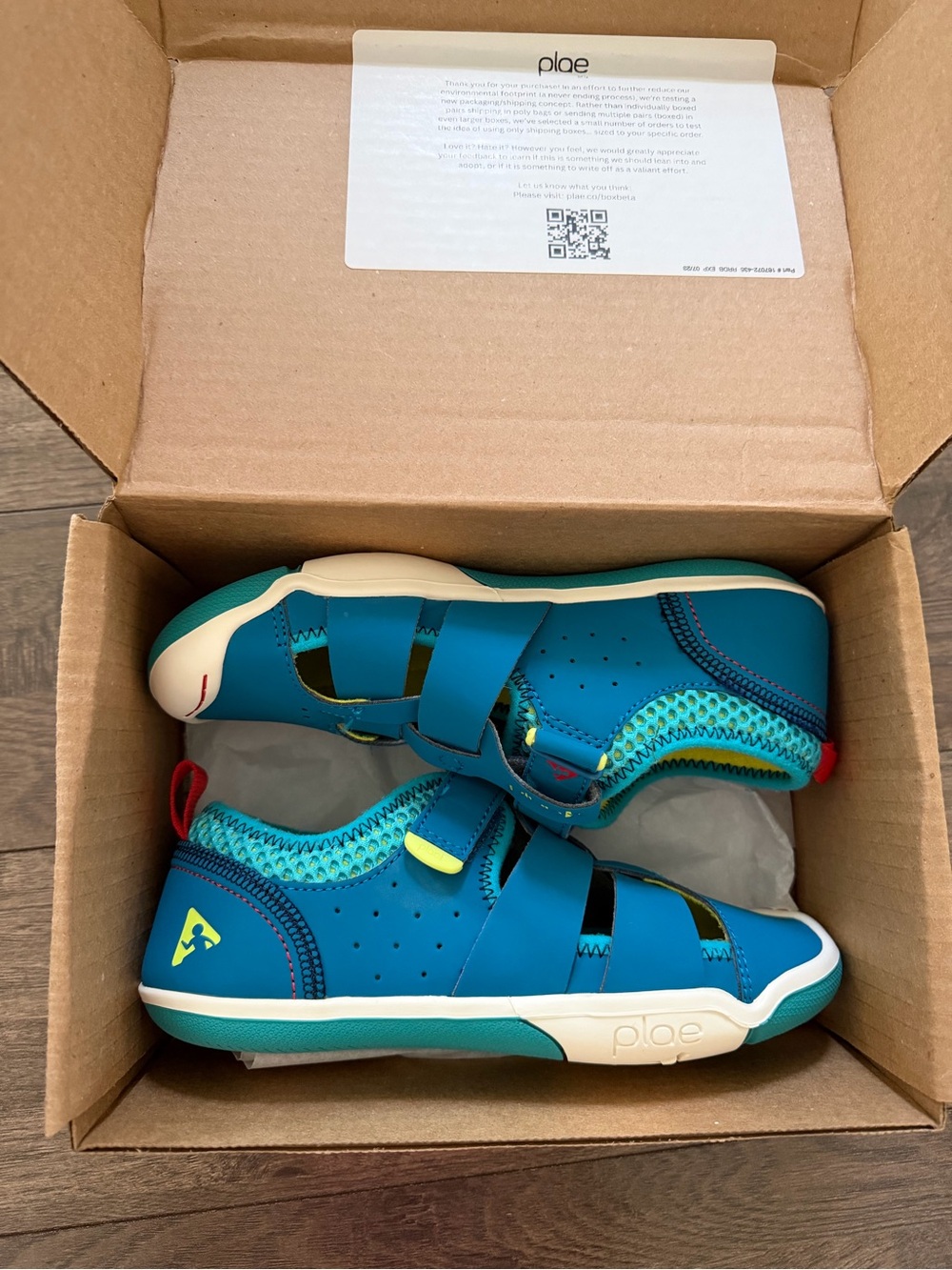 PLAE Kids Teal Blue Active Sneakers